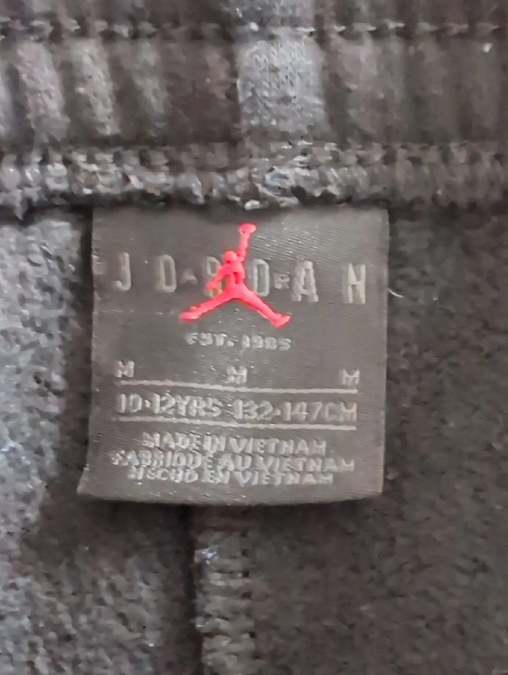 Jordan Black/Red Sweatpants